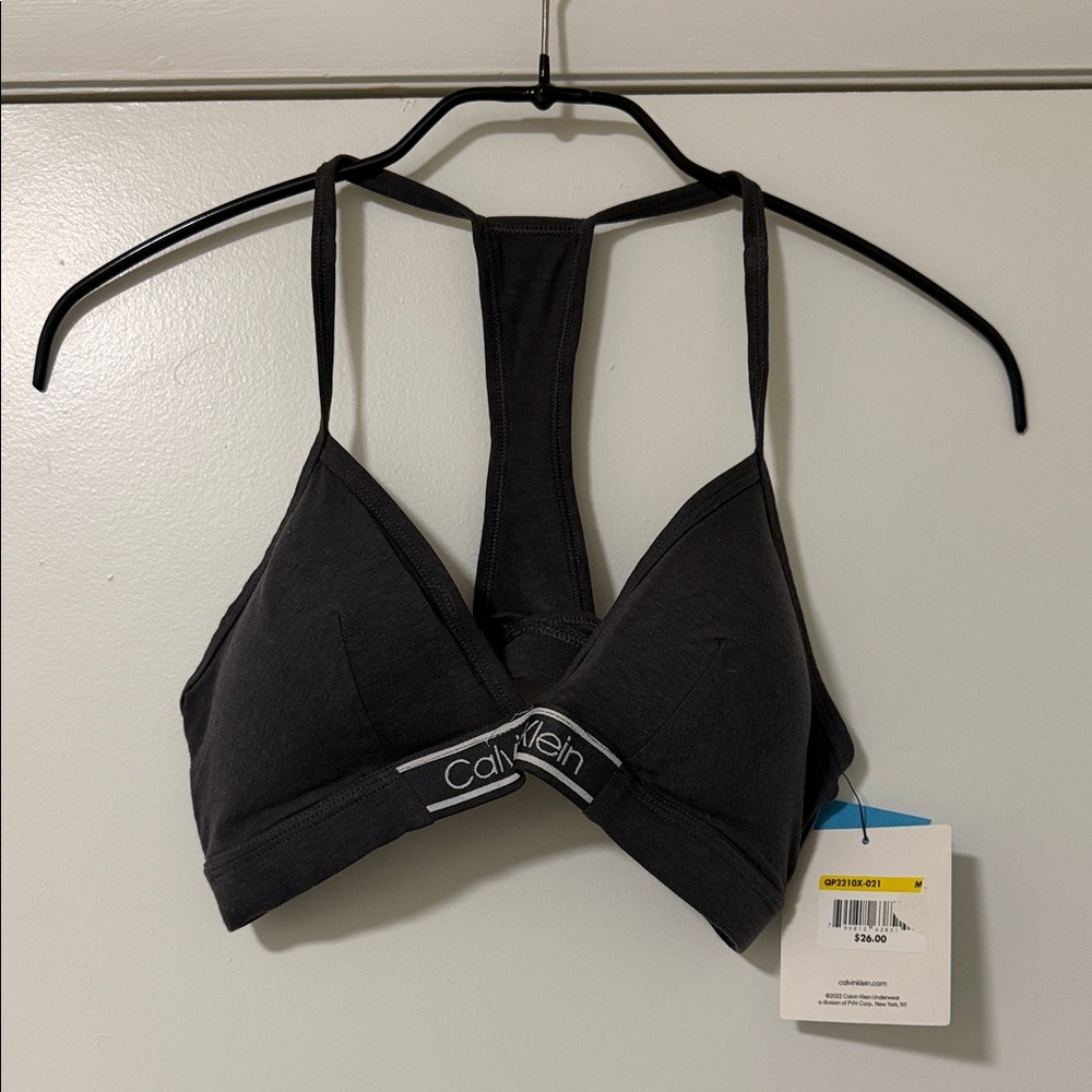 Calvin Klein Charcoal Bralette